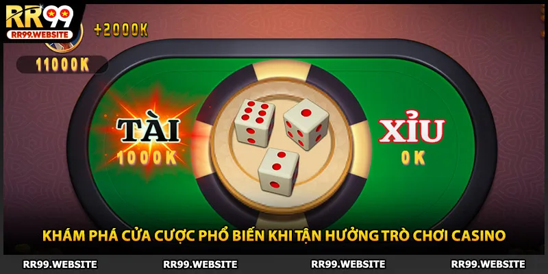 Khám phá cửa cược phổ biến khi tận hưởng trò chơi casino