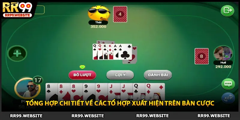 Tổng hợp chi tiết về các tổ hợp xuất hiện trên bàn cược